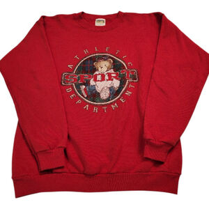 Vintage Tultex Athletic Sport Red Sweatshirt L